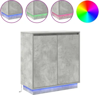 Obrázok produktu pre LED komoda pre Betónovo sivá 71 x 34,5 x 75 cm