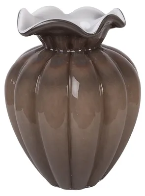 Obrázek produktu pro Clayre & Eef Váza Ø 16x21 cm Hnědé sklo