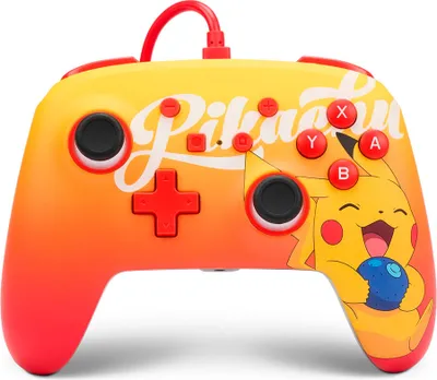 Produktbild von PowerA 1522784-01, Gamepad, Nintendo Switch, Analog, Kabelgebunden, USB, Orange, Rot
