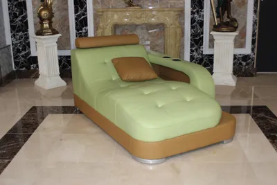 Image de Chaise longue avec coussins Longchair Lounge Relax Chaise longue Couch Immédiatement