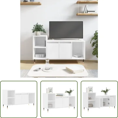 Produktbild von The Living Store TV-Schrank Weiß 100x35x55 cm Holzwerkstoff