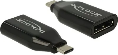 Produktbild von Delock Adapter USB Type-C Stecker zu DisplayPort Buchse (DP Alt Mode) 4K 60 Hz