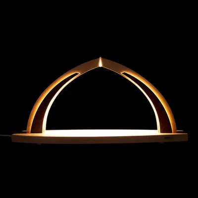 Immagine prodotto di Arco per candele in legno moderno - senza decorazione (41x20cm) di Tietze Erzgebirgsdesign
