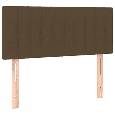 Image de vidaXL Tête de lit brun foncé 100x5x78/88 cm Tissu