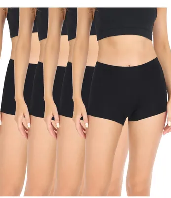 Imagen del producto de Solidchoice - Calzoncillos tipo "boyshorts" para mujer, resistentes a la abrasión, paquete de 4 unidades