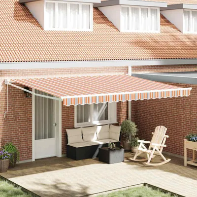 Immagine prodotto di vidaXL Tenda da sole retrattile multicolore 450 x 300 cm
