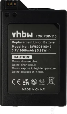 Obrázek produktu pro Akku kompatibel Sony PSP-110 3,7V 1600mAh Li-Ion