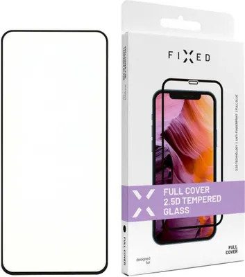 Obrázek produktu pro Tvrzené sklo pro Infinix Hot 40 / 40 Pro, pevný plný kryt 2,5D tvrzené sklo, s černým rámečkem)