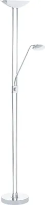Produktbild von EGLO LED Stehlampe Baya LED, 2 flammige Stehleuchte dimmbar, Standleuchte aus Metall, Wohnzimmerlampe, Deckenfluter mit Leselampe, warmweiß