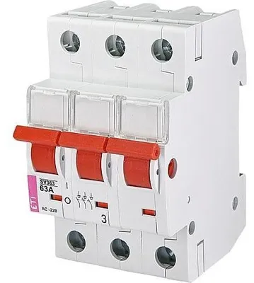 Zdjęcie produktu dla Rozłącznik modułowy 63A 3P 400V SV 363 002423314