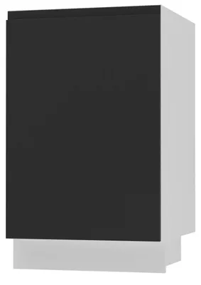 Image de Armoire de cuisine AVELLINO vaisselier blanc noir Finition au choix