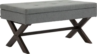 Produktbild von TPFLiving Sitzbank Nero Stoff antik grau