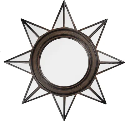 Immagine prodotto di Specchio Clayre & Eef Ø 27x2 cm Plastica marrone