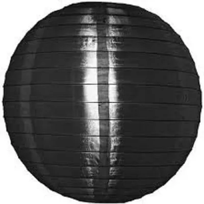 Image de Lampion en nylon - Noir - 35 cm - Lot de 5