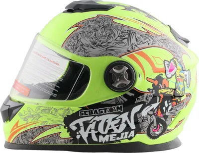 Obrázek produktu pro Celoobličejová helma Dětská helma Motocyklová helma Motocyklová křížová helma Mejia žlutá Velikost XL
