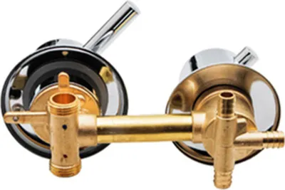 Produktbild von 2/3/4/5 Auslasslöcher, Abstand 10 cm 12,5 cm, Messing-Duscharmatur ohne Gewinde, Mischbatterie und Umsteller für Duschkabine
