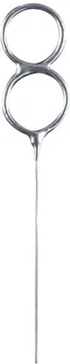 Produktbild von Wunderkerzen silber Zahl 8, 17cm