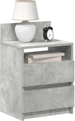 Obrázok produktu pre vidaXL Nočný stolík s 2 zásuvkami betónová sivá 40x33x60 cm