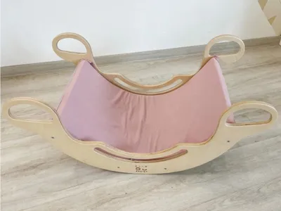 Produktbild von Montessori-Schaukelbezug 5in1 mit Elasthan, altrosa