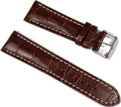 Produktbild von Swiss Chrono II Ersatzband Uhrenarmband Leder 24mm 645024S