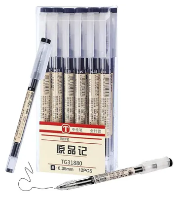 Obrázok produktu pre 12 gélových pero, 0,35 mm, tekuté, s guľôčkou