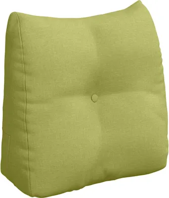Image de vidaXL Dossier Coussin vert clair 45 x 24 x 50 cm Tissu