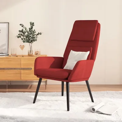 Obrázok produktu pre Maison Exclusive – Relaxačné kreslo z látky vo farbe vínovo červenej
