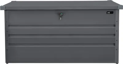 Produktbild von AXI Miles Gartenbox aus Metall in Anthrazit 400 | Outdoor Kissenbox für den Garten mit Boden und Schloss | Outdoor Aufbewahrungsbox / Auflagenbox