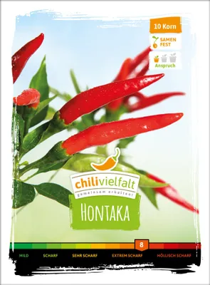 Produktbild von Chili Hontaka | Chilisamen von Chilivielfalt, Einzelartikel / komplette VE:Einzelartikel