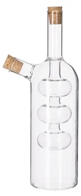 Immagine prodotto di Elzusha - Flacone in vetro 2-in-1 per olio e aceto, capacità 500 ml
