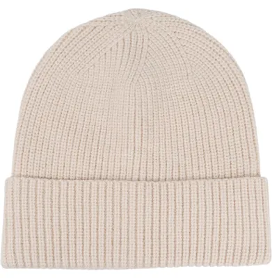 Produktbild von styleBREAKER Damen Beanie Mütze Feinstrick mit breiter Krempe | Elegante Wintermütze Rippstrick | Weicher Wollmix für Herbst & Winter | Warme Strickmütze One Size