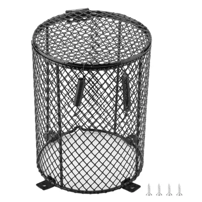 Imagen del producto de Lámpara antiescaldaduras para reptiles, cubierta para lámpara de reptiles, pantalla para lámpara de reptiles, cubierta de malla para lámpara de reptiles, cubierta para lámpara de reptiles para mascotas