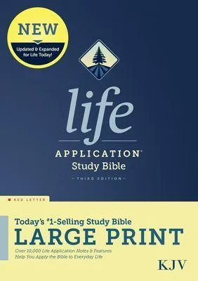 Produktbild von KJV Life Application Study Bible, Third Edition, Large Print (Hardcover, Red Letter)