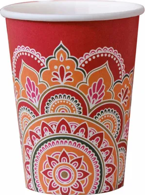 Produktbild von 8 Happy Diwali Pappbecher 250ml