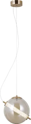 Zdjęcie produktu dla Lampa wisząca LED NOLA złoto-bursztynowy 12W Ciepła biel 1020lm szkło wym:120x25x25cm IP20 Italux