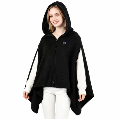 Produktbild von Graphen-Heizponcho mit Kapuze, 3 Temperaturstufen, USB-betrieben, 45/55/65 °C, schnell aufheizend, Überhitzungsschutz, für drinnen und draußen