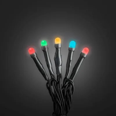 Produktbild von Konstsmide Micro LED Lichterkette, gefrostet, 80 bunte Dioden