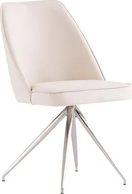 Produktbild von Stuhl Esszimmerstühle Luxus Leder Metall Küchenstuhl Wohnzimmerstuhl
