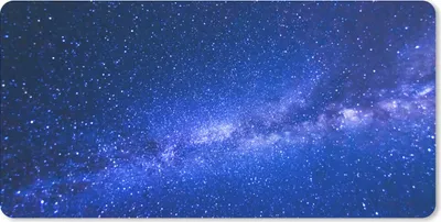 Produktbild von MuchoWow® Schreibtischunterlage Sternenhimmel - Universum - Blau - Jungen - Mädchen - Kinder 80x40 cm - XXL Mauspad - Gaming Mauspad