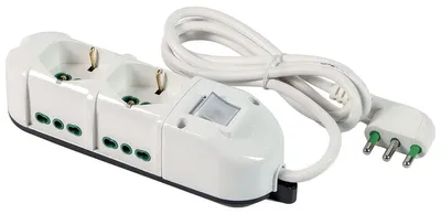 Image de FANTON 48112-B : Multiprise avec 2 prises bipolaires, barrette d'alimentation