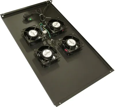 Image de XtendLan ventilation pour armoires rack ECO, profondeur 1000mm, 4x ventilateurs, noir