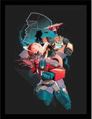 Obrázek produktu pro Transformers - zarámovaný plakát "Utopické světy" PM11299 (40 cm x 30 cm) (Vícebarevný)