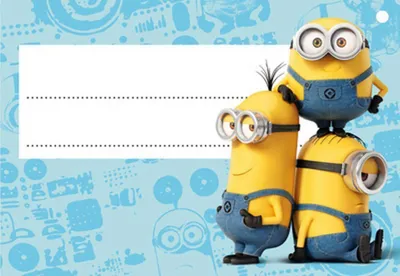 Produktbild von Nestler Schultütenanhänger 10 x 7 cm Minions Liz. Universal