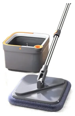 Produktbild von Wischmopp-Set mit Eimer und Mikrofaser-Wischbezug