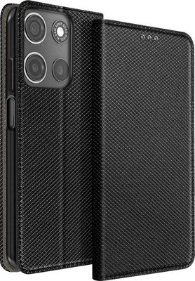 Produktbild von Avizar, Hülle für Motorola Moto G15 und Moto G15 Power mit Kartenklappe, Schwarz