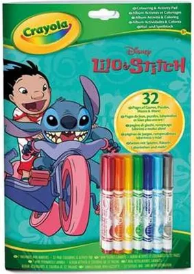 Immagine prodotto di Crayola - Fogli da colorare di Lilo e punto + pennarelli