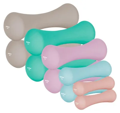 Obrázok produktu pre Rebel RBA-2329-S Sada liatinových neoprénových činkových závaží 21 kg (2x0,5/1/2/3/4 kg)