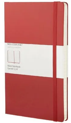 Produktbild von Moleskine Classic Rot Großes liniertes Notizbuch