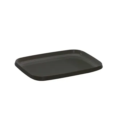 Produktbild von Walch Heinrich Tablett, Melamin, schwarz, spülmaschinenfest, stapelbar, geschmacks- und geruchsneutral, H: 24 mm, B: 208 mm, L: 295 mm, für Gastro, Imbiss und Privat