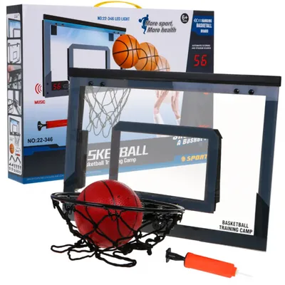 Produktbild von Interaktives Basketballset Für Kinder Ab 6 Jahren. Brett Mit Zähler + Ball + Pumpe